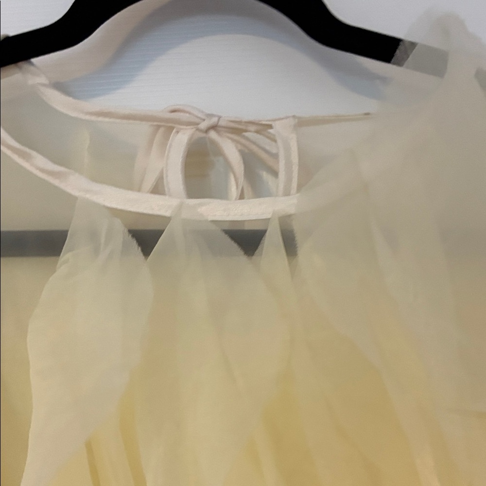Commense Cream Layered Ruffle Blouse - Picture 7 of 9